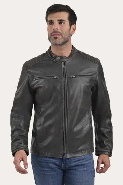 The Frye Company Rustler Racer Jacket In Brown