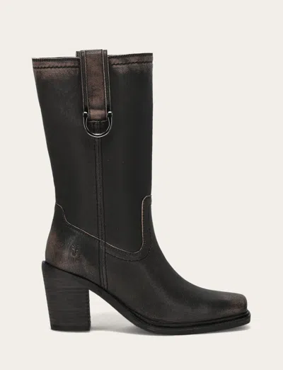 The Frye Company Sedona Mid D-ring Boots In Antique Black