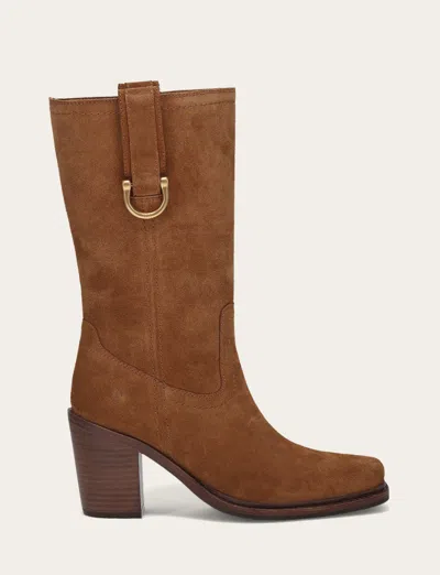 The Frye Company Sedona Mid D-ring Boots In Caramel