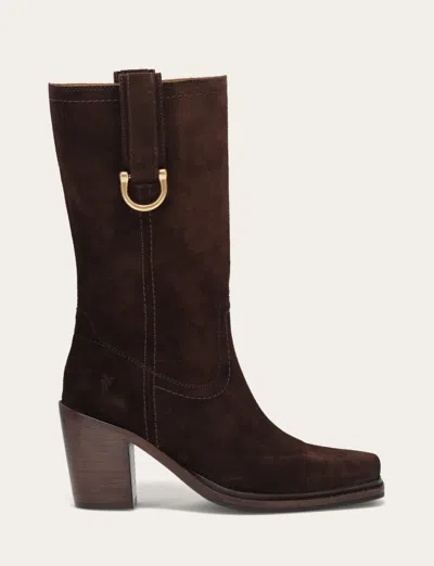 The Frye Company Sedona Mid D-ring Boots In Chocolate