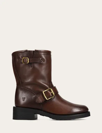 The Frye Company Viv Short Engineer Booties In Taupe