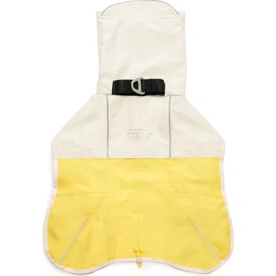 The Furryfolks Venture Pet Rain Jacket In Yellow