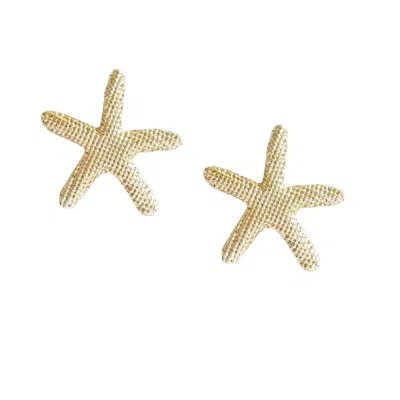 The Gala Women's Gold   Starfish    Stud Earrings