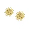 The Gala Women's Gold Sunray Pearl Stud Earrings In Gold