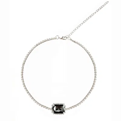 The Gala Women's Luna Crystal Black Necklace