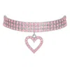 The Gala Women's Pink Heart Choker In Pink