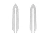 The Gala Women's Silver Arrowhead Crystal Waterfall Earrings In Metallic