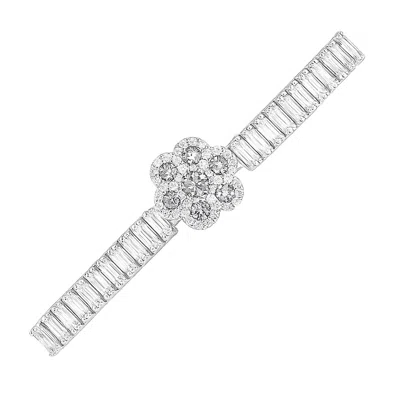 The Gala Women's Silver Bloom Radiance Bracelet