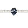 The Gala Women's Silver / Blue Midnight Drop Bracelet In Multi