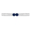 The Gala Women's Silver / Blue Twin Sapphire Bracelet In Multi