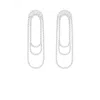 The Gala Women's Silver Cascade Oval Crystal Drop Earrings In Silver