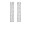The Gala Women's Silver Crystal Curtain Panel Earrings In Gold