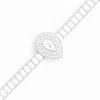 The Gala Women's Silver Crystal Tear Bracelet In Silver