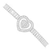 The Gala Women's Silver Double Heart Bracelet In Silver