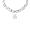 The Gala Women's Silver Grand Crystal Drop Choker In Silver