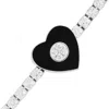 The Gala Women's Silver Midnight Heart Bracelet In Silver