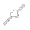 The Gala Women's Silver Open Heart Bracelet In Silver