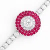The Gala Women's Silver / Pink Ruby Radiance Bracelet In Multi
