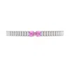 The Gala Women's Silver / Pink Twin Blossom Bracelet In Multi