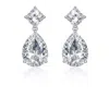 The Gala Women's Silver Princess & Pear Drop Earrings In Silver