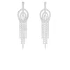 The Gala Women's Silver Radiant Cascade Arch Earrings In Silver