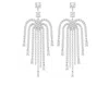The Gala Women's Silver Radiant Cascade Chandelier Earrings In Silver