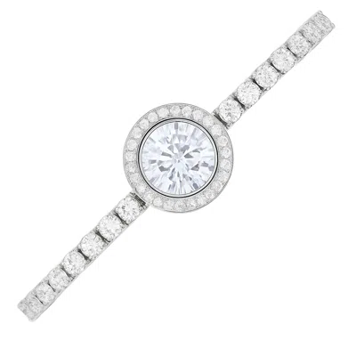 The Gala Women's Silver Radiant Halo Bracelet