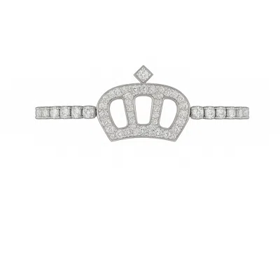 The Gala Women's Silver Royale Crown Bracelet
