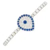 The Gala Women's Silver Sapphire Eye Bracelet In Silver