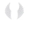 The Gala Women's Silver Seraphine Crystal Wing Earrings In Silver