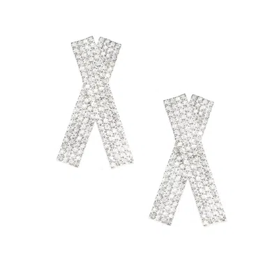 The Gala Women's White Alix Crystal Earring