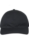 The Game Ultralight Cotton Twill Cap In Black