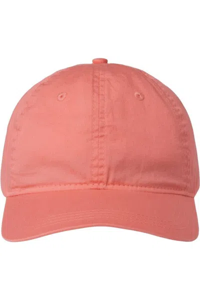 The Game Ultralight Cotton Twill Cap In Pink