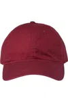 The Game Ultralight Cotton Twill Cap In Red