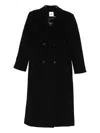 The Garment Clooney Black Wool Blend Coat In Black