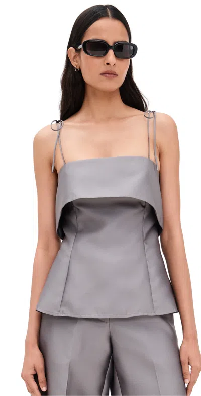 The Garment Ambra Top Smoke In Gray
