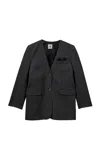 The Garment Andora Single-breasted Blazer In Grey