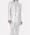 The Garment Andy Blazer In Silver In Silver
