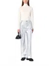 The Garment Andy Pants In Silver In Silver