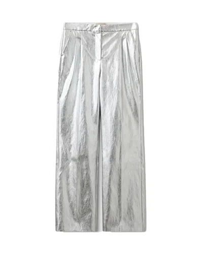 The Garment Andy Metallic Wide-leg Pants