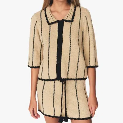 The Garment April Mini Skirt In Tan/black In Multi