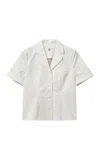 The Garment Avelino Cotton-blend Collared Shirt In White