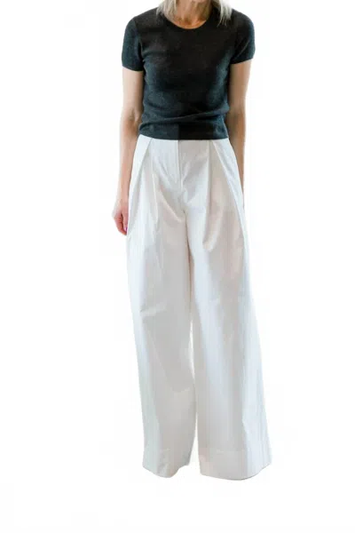 The Garment Avelino Mid Rise Pants In Creme In White