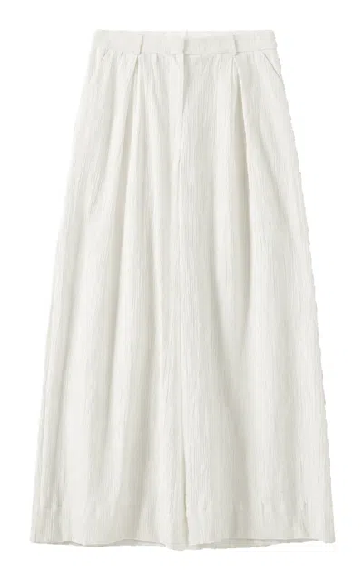 The Garment Bali Cotton-blend Pants In Off-white