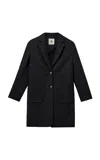 The Garment Balli Bow Wool Coat In Black