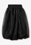 The Garment Beatrice Chiffon Midi Skirt In Black