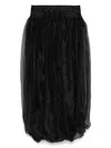 The Garment Beatrice Chiffon Midi Skirt In Black