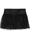 The Garment Balloon Mini Skirt With Layered Tulle In Black