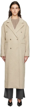 The Garment Beige Antwerpen Coat In Beige Melange 604