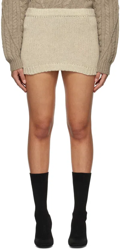 The Garment Beige Canada Miniskirt In Oatmeal 609